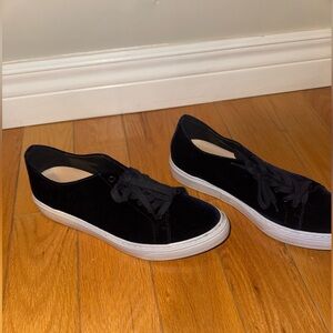 L.K. Bennett Royal Blue felt shoes